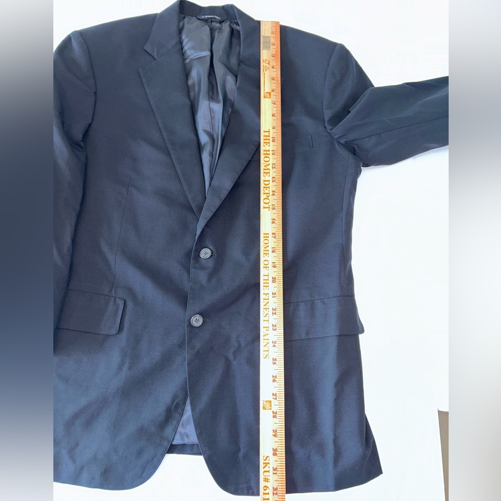 Brooks Brothers BrooksEase black 2‎ button mens blazer jacket size 43 Regular - Picture 7 of 11
